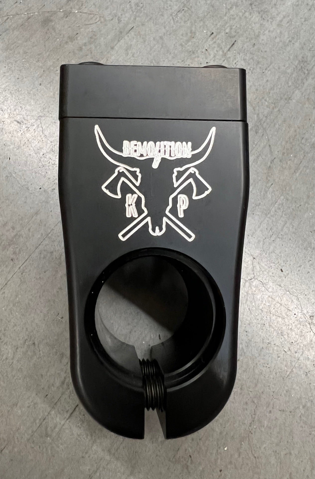 Kevin Peraza Front Load Stem with cow head KP logo